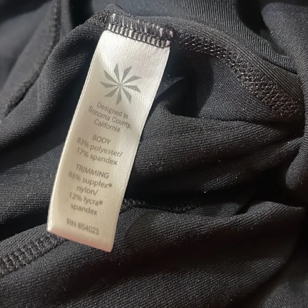 Athleta High Rise Gleam Tight Leggings Black S